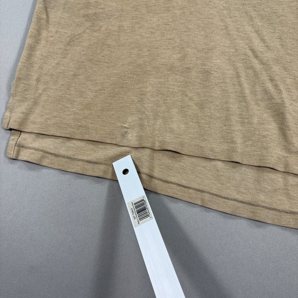 Polo Ralph Lauren Polo Shirt Men's XL Beige‎ Classic Fit Short Sleeve Small Pony - Picture 7 of 8